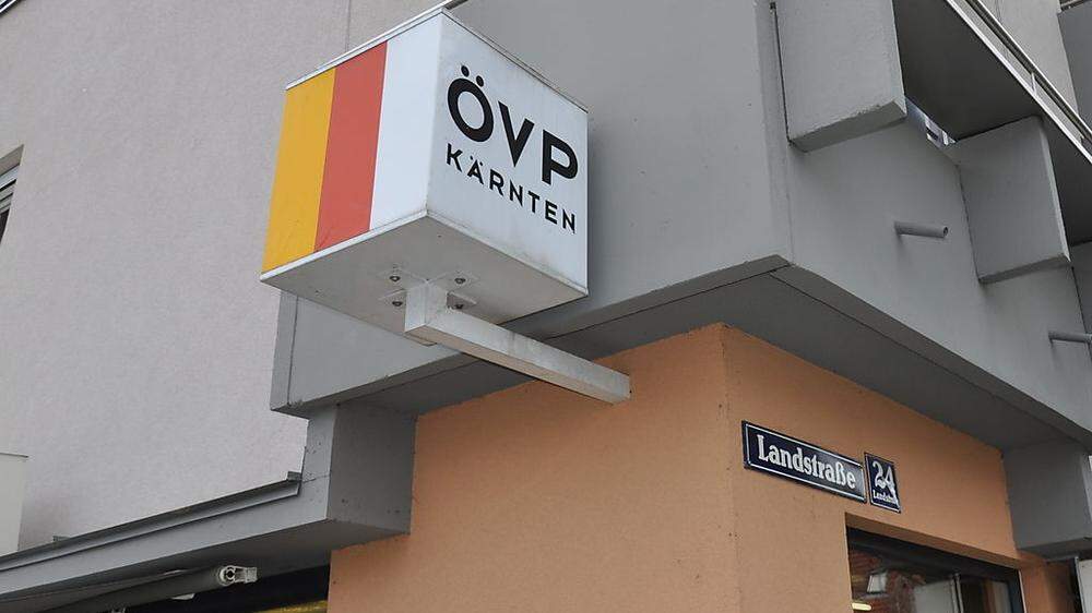 Die ÖVP-Bezirksstelle in St. Veit wird zugesperrt