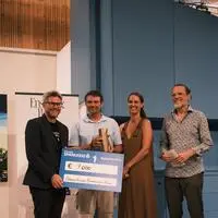 v. l. Florian Eisner, Preisträger Wolfgang Rupert Muhr, Andrea Samonigg-Mahrer, Andreas Jungwirth (Jurymitglied)