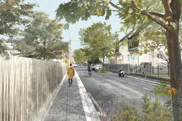 Dabei wäre im Straßenraum genug Platz für mehr Grün.