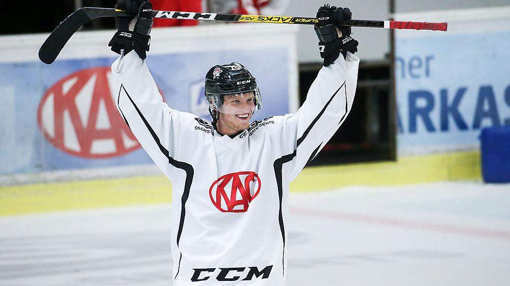 Thimo Nickl, der beim KAC das Eishockey erlernte, spielt heuer in  der höchsten schwedischen Liga