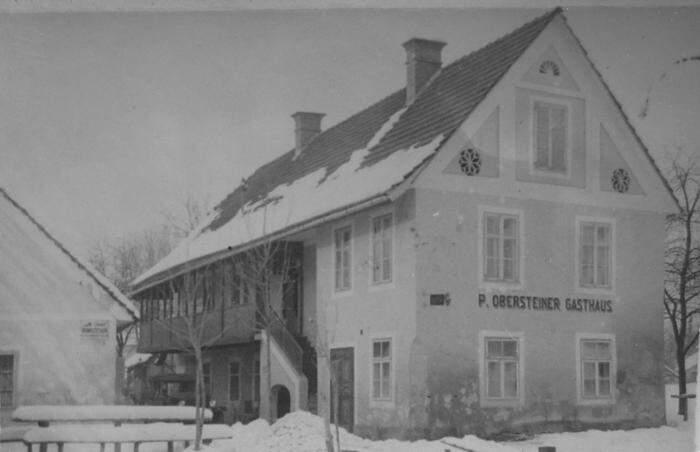 So sah das Gasthaus in der Ära des Gründers Peter Obersteiner aus