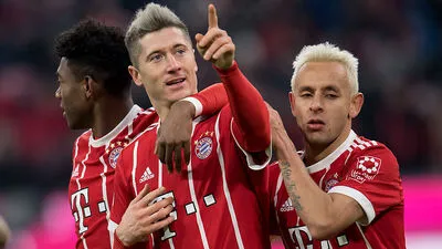 Robert Lewandowski erzielte das dritte Tor der Bayern beim 3:1-Sieg über Hannover