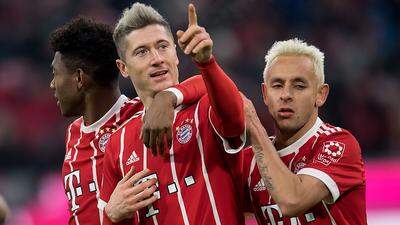 Robert Lewandowski erzielte das dritte Tor der Bayern beim 3:1-Sieg über Hannover
