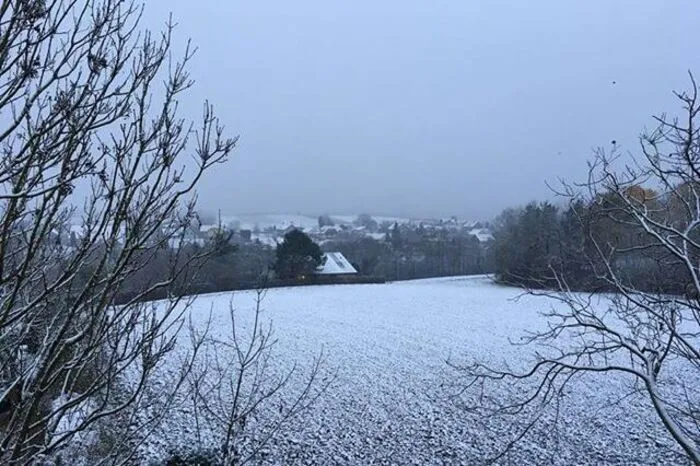 Peter Stöckl hat dieses Bild von seiner Terrasse in Schildbach gemacht.
