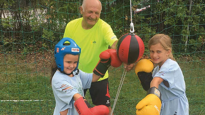 Joe "Tiger" Pachler beim Boxtraining