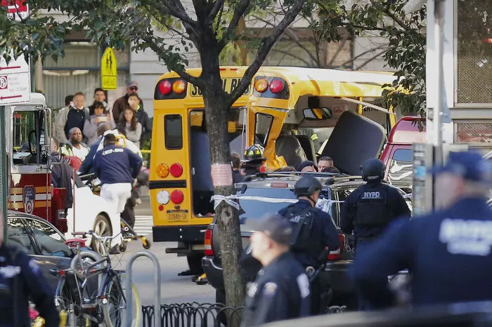 Bürgermeister Bill de Blasio nannte den Angriff auf einen Fuß- und Radweg in Manhattan einen "terroristischen Akt".