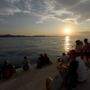 Sonnenuntergang bei Zadar.