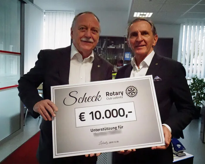 Rotaryclub Leibnitz, Präsident Edmund Willinger (links) und Hans Hierzer