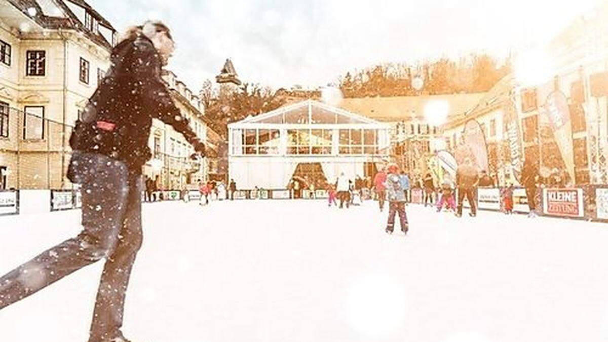 Ab sofort wieder möglich: Eislaufen am Karmeliterplatz