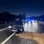 Der Unfall ereignete sich auf der Brücke der S6 kurz nach dem Knoten St. Michael