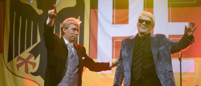 Volksmusik-Star Heino und sein Manager, der Steirer Helmut Werner