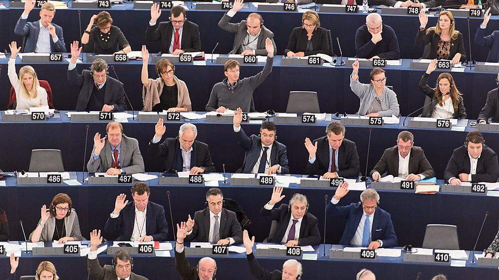 Im EU-Parlament herrscht nicht immer so viel Einigkeit