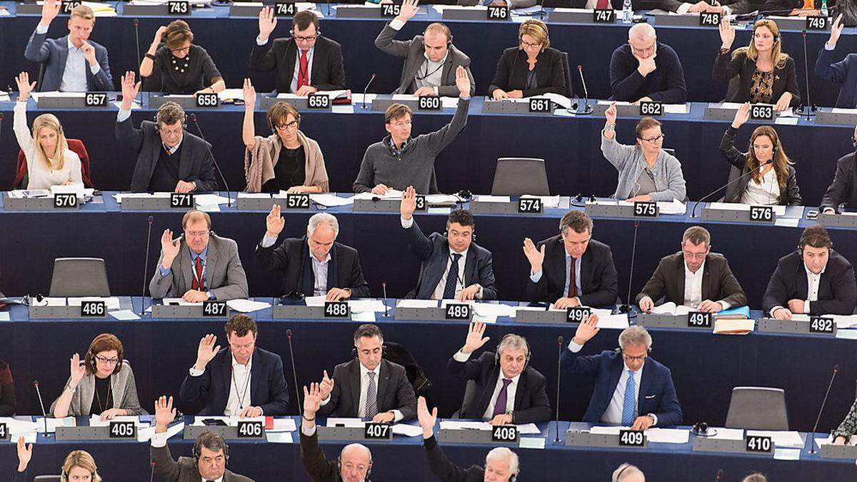 Im EU-Parlament herrscht nicht immer so viel Einigkeit