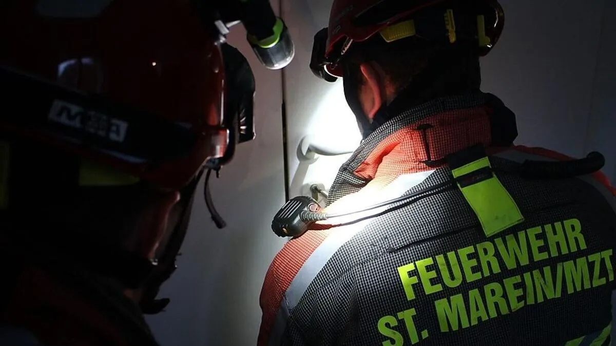 Die Feuerwehr konnte die Tür öffnen