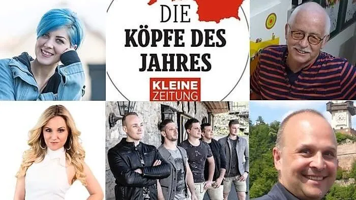 Unsere Nominierten in der Kategorie "Entertainment": Gabriela Horn (Paenda), Ewald Dworak, Natalie Holzner, Die Jungen Südsteirer, Mario Reiner 