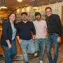Kulturni dom-Vorsitzende Katja Mandl, Carmelo Lombardo, Simone Lombardo und Mandls Stellvertreter Danilo Katz (von links)