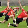 Das Frauen-Nationalteam trainiert in Wageningen