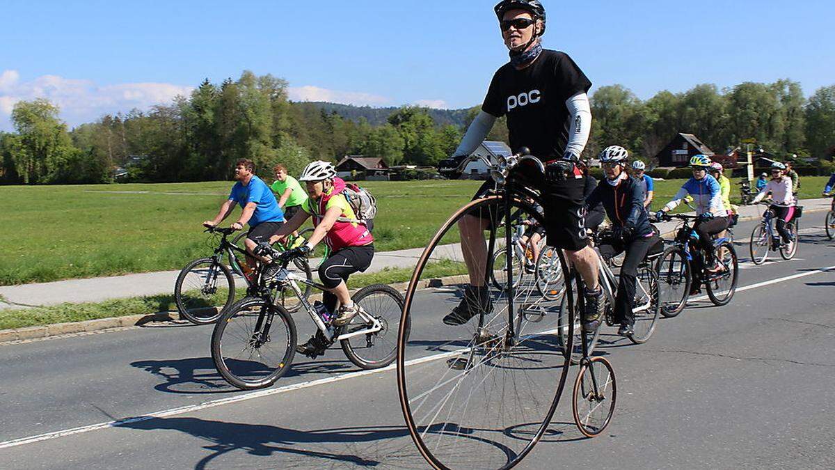 Radfahrer konnten sich am autofreien Tag ungestört ihrem Hobby widmen