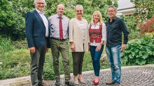 Alois Marchel, Karl Pauger, Brigitte Trausner, Claudia Müllner-Dissauer und Helmut Groicher