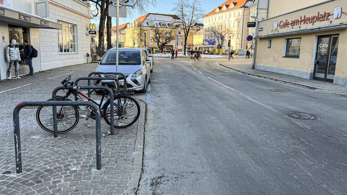 Schauplatz der Tat: Der Klagenfurter Heuplatz