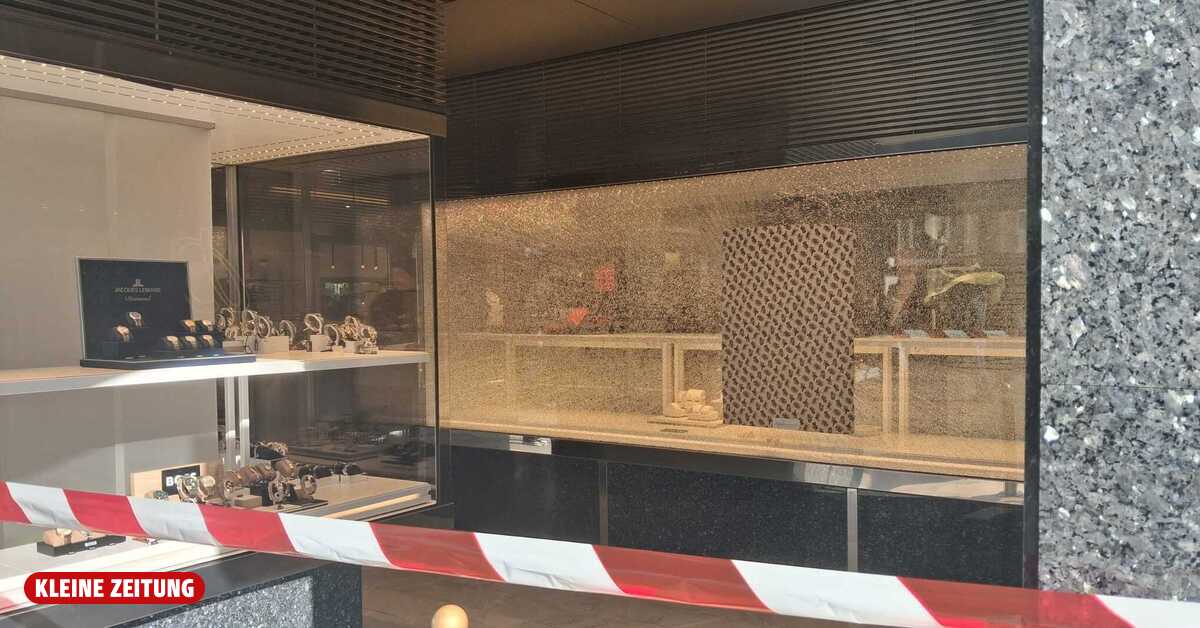 Image accompanying Blitzeinbruch bei Juwelier Weikhard in Graz: Luxusuhren sind weg, from Kleine Zeitung