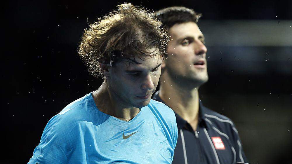 Rafael Nadal und Novak Djokovic (von links)