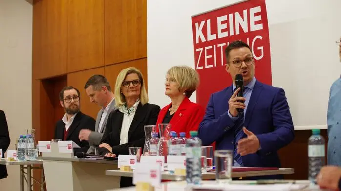 Die Kleine Zeitung lud am Donnerstagabend zur Podiumsdiskusison in Bruck
