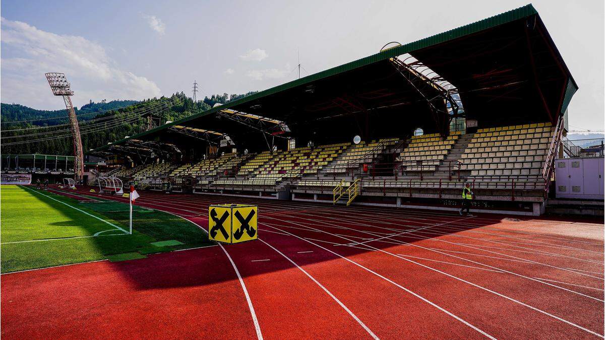 Kapfenbergs Stadion ist Schauplatz der Partie Sturm II gegen den GAK