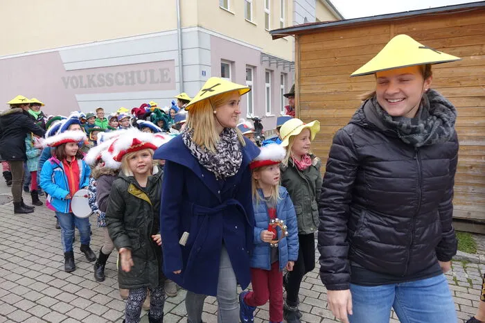 Die Kinder der Volksschule Wartberg sorgten für gute Stimmung.