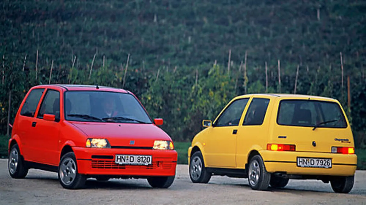 Keine Rundungen, aber Lust auf Kurven: der Fiat Cinquecento (1992-1998) in seiner rassigsten Form, dem Sporting 