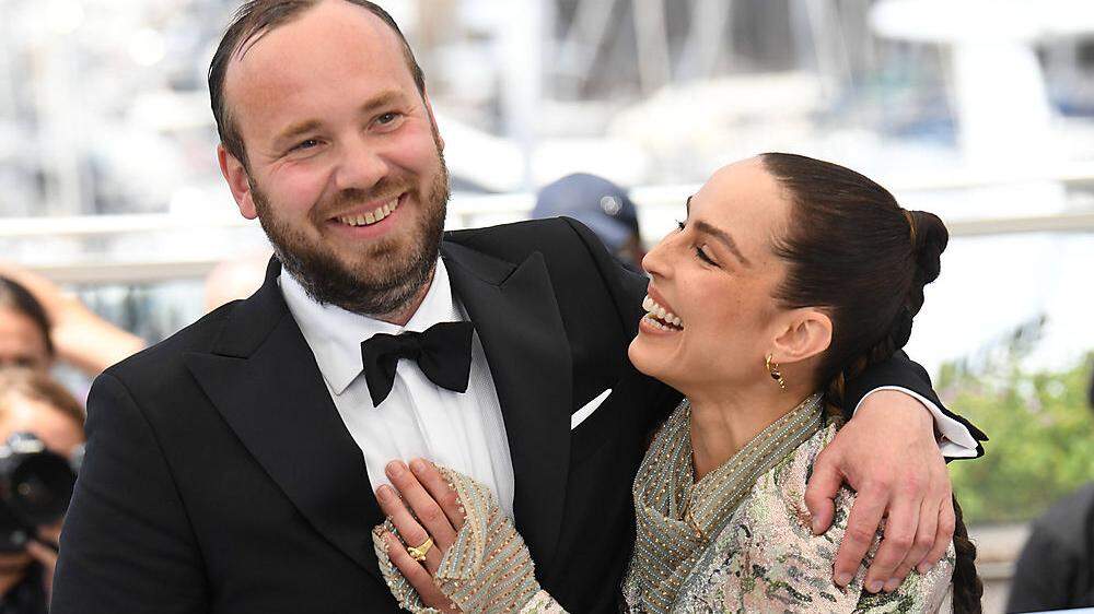 Glückliche Zusammenarbeit: Valdimar Johannsson und Noomi Rapace beim Filmfestival in Cannes