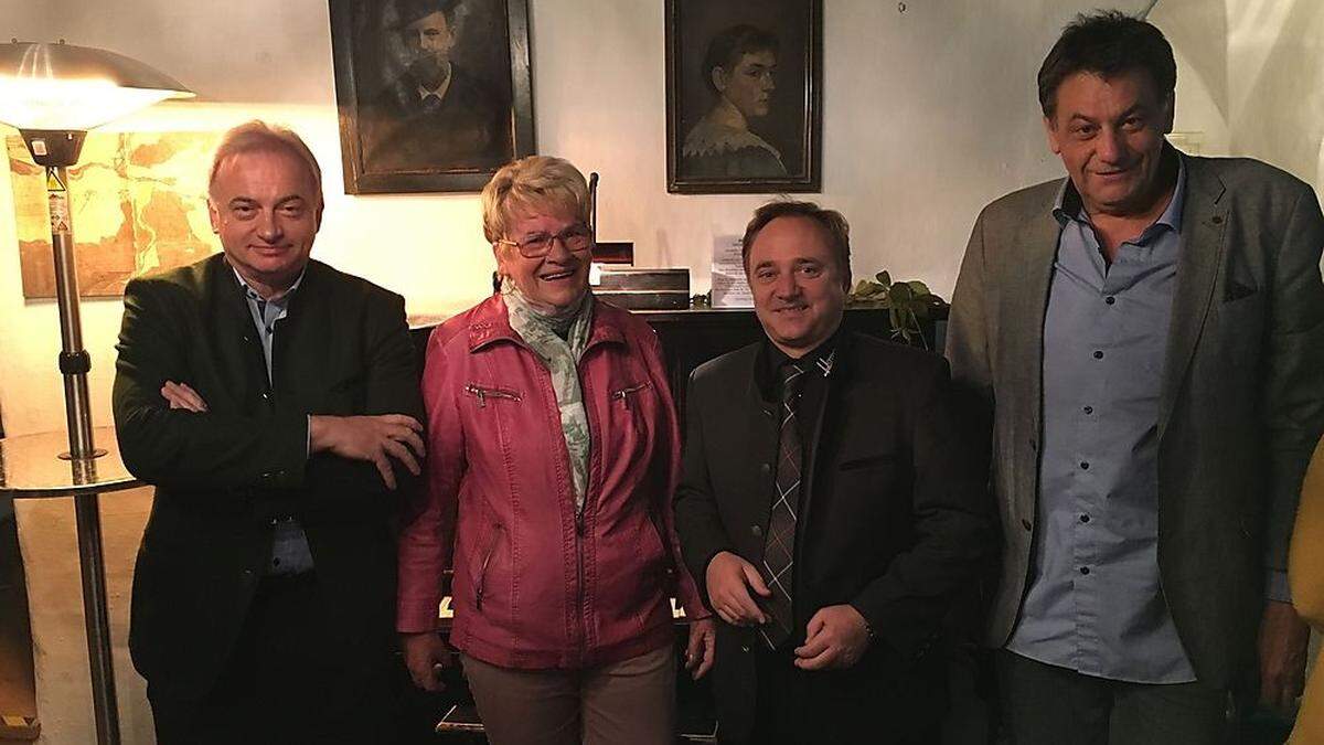 Heinz Pansi, Roswitha Kreiner, Siegfried Ronacher und Siegfried Kogler