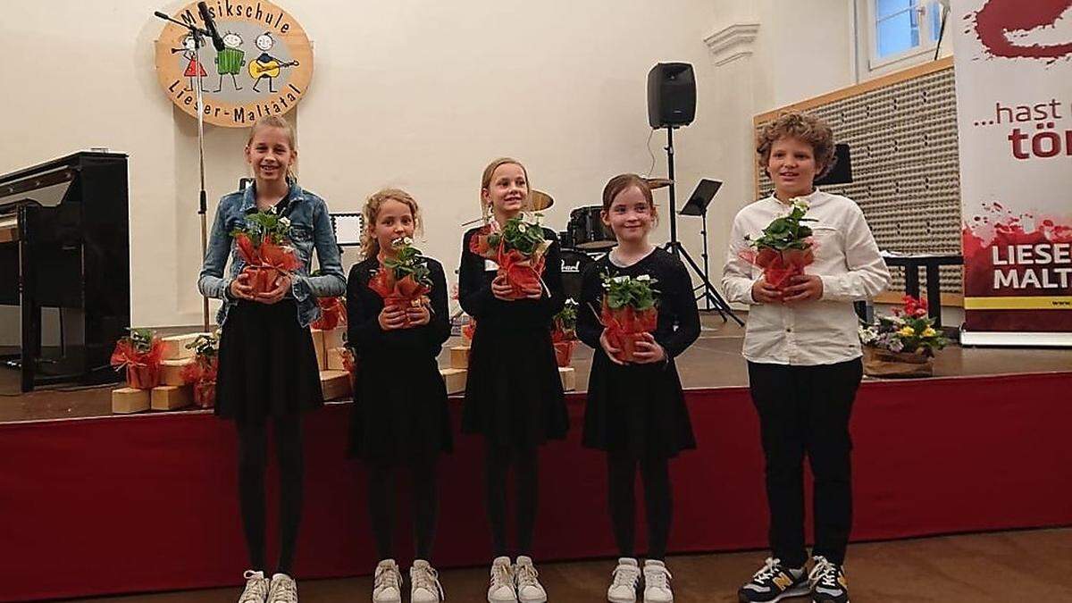 Das Ensemble &quot;Six Modern Music Kids&quot; zeigte beim Frühlingskonzert sein Talent