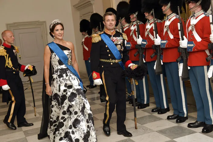 Dänemarks Kronprinzessin Mary und Kronprinz Frederik nahmen ebenfalls am Staatsbankett teil...