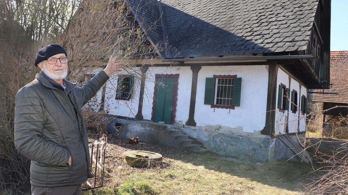 Werner Grinschgl hofft auf eine Lösung, um das Bauernhaus in Krottendorf-Gaisfeld retten zu können