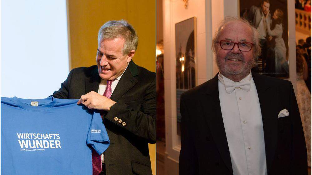 Siegfried Wolf (l., bei der ersten Verleihung des Young Talent Award 2014) wird als Schirmherr von Hans-Werner Frömmel (hier bei der Opernredoute 2020) abgelöst