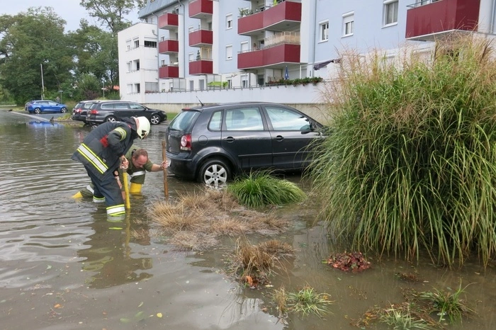 Auch ein Keller in der Reichlgasse war überschwemmt.