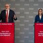 ÖBB-CEO Andreas Matthä und CFO Manuela Waldner bei der Präsentation der Jahreszahlen 