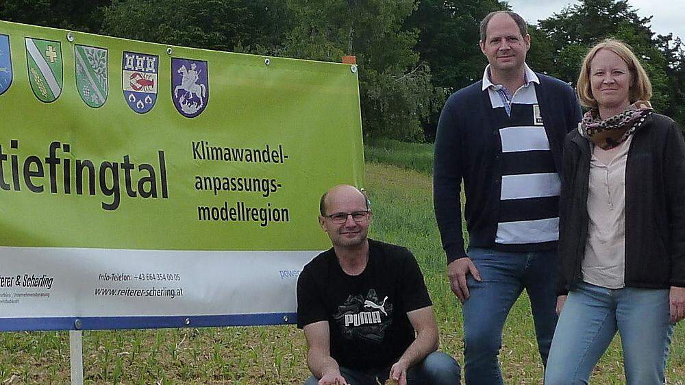 Landwirt Hannes Obendrauf, Stefan Neubauer, Isabella Kolb-Stögerer