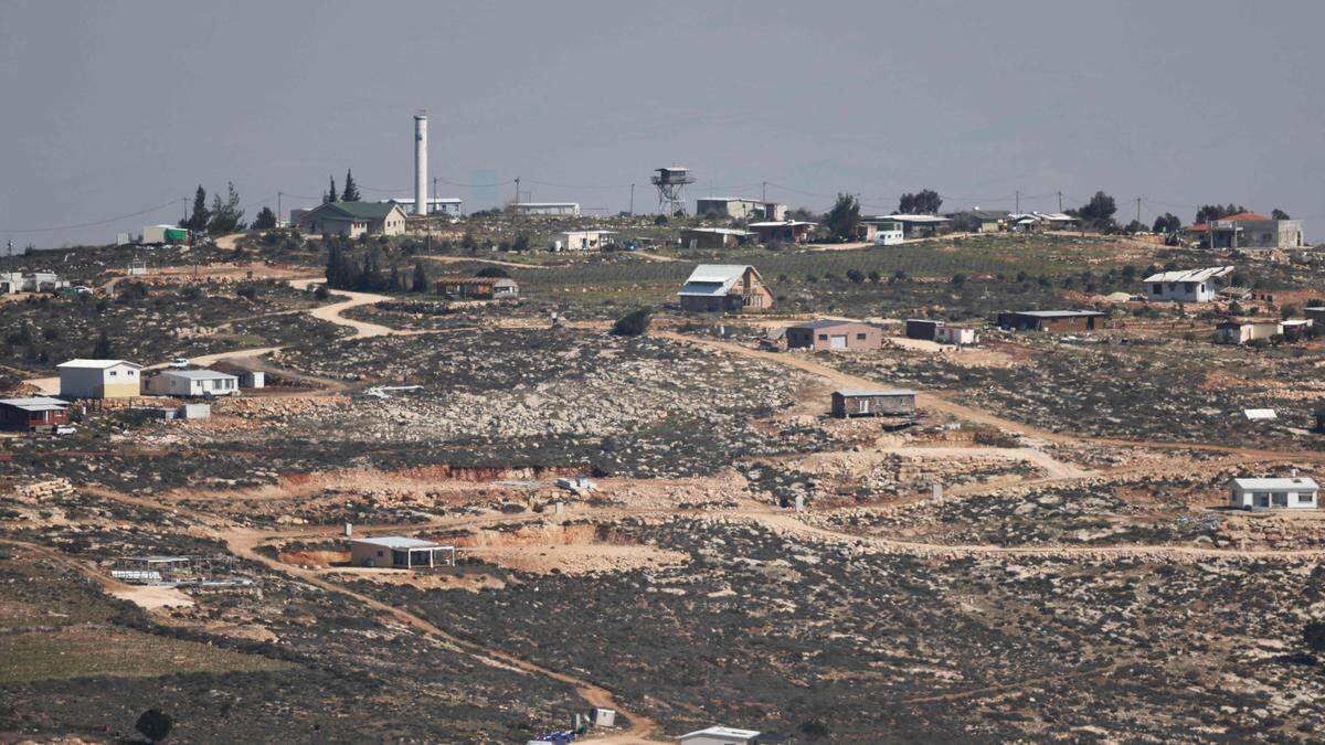 Blick auf eine israelische Siedlung im Westjordanland