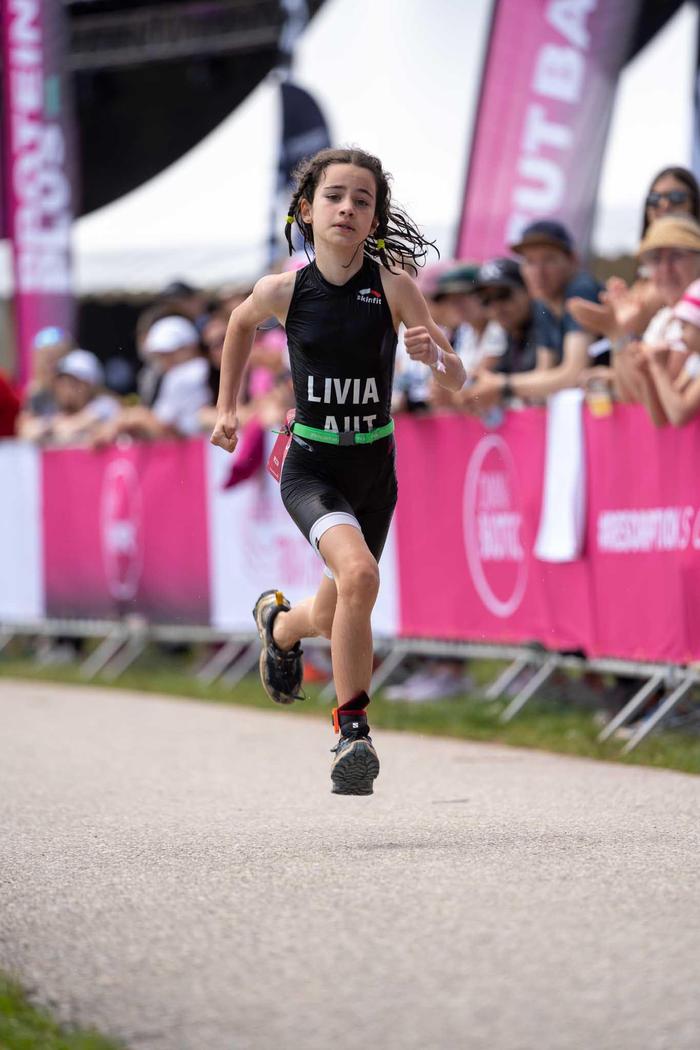 Livia Walter (9) aus Bad Schwanberg gewann den steirischen Nachwuchs-Triathlon-Cup