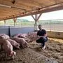 Landwirt Peter Pucher hat seinen Schweinestall klimafit umgerüstet.