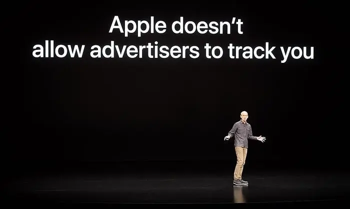 Apple Vice President for Applications Roger Rosner speaks during a launch event at Apple headquarters on Monday, March 25, 2019, in Cupertino, California. (Photo by NOAH BERGER / AFP)