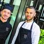 Küchenchef Daniel Benic (links) mit	Junior-Chef Dean Aleksic	