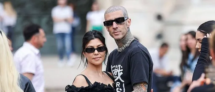 Travis Barker mit Gattin Kourtney Kardashian