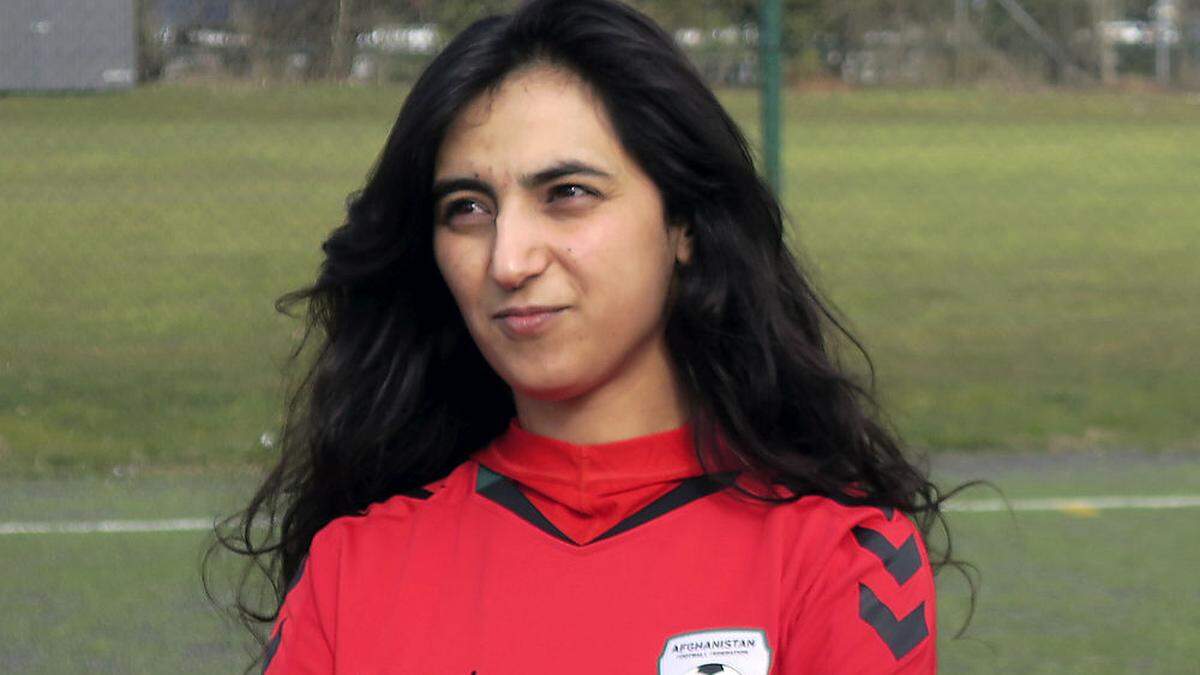 Die ehemalige Fußball-Kapitänin Khalida Popal, 2016