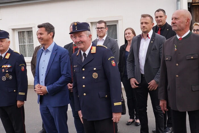 Die Ehrengäste marschierten auf.