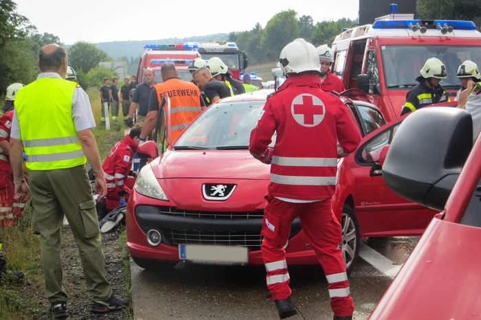 Ein Rettungshubschrauber und mehrere Rettungswägen waren am Unfallort. Die Feuerwehr Nestelbach bei Graz war mit 19 Mann im Einsatz.