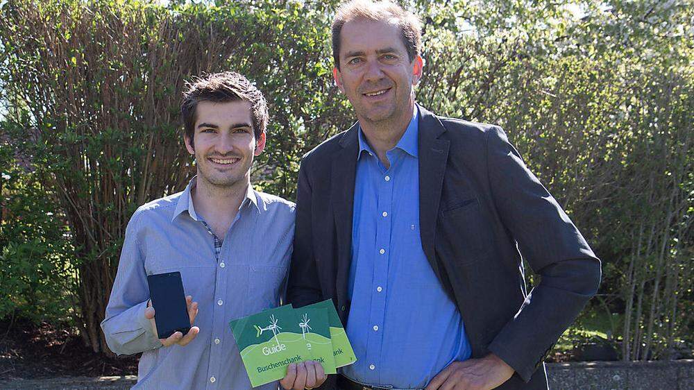 Ein Jahr lang haben Oliver und Vater Wolfgang Klemencic an ihrer Buschenschank-App fürs Smartphone gearbeitet