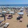 Der Strand von Lignano im Sommer 2021